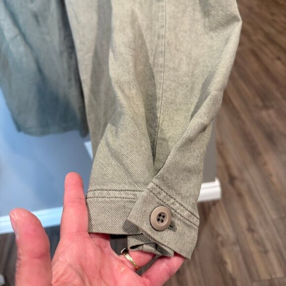 Free People Cool Harbor Wide Leg Pants Medium light Olive - Picture 5 of 9